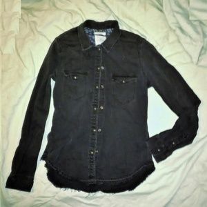 Amercan Eagle Snap Button Up Cute Top